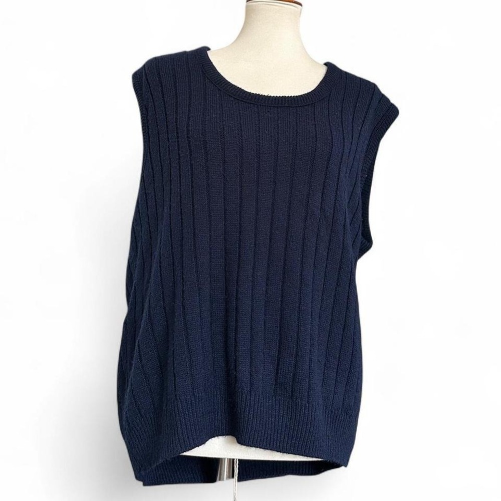 1960's navy blue sweater vest
